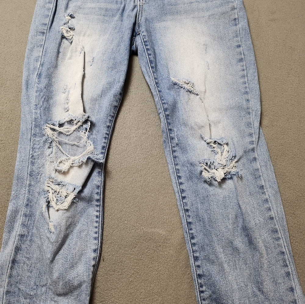 Judy Blue Distressed straight leg jeans Size 5 / 27 - Picture 4 of 12